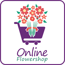 Online Flower Shop Brand Logo